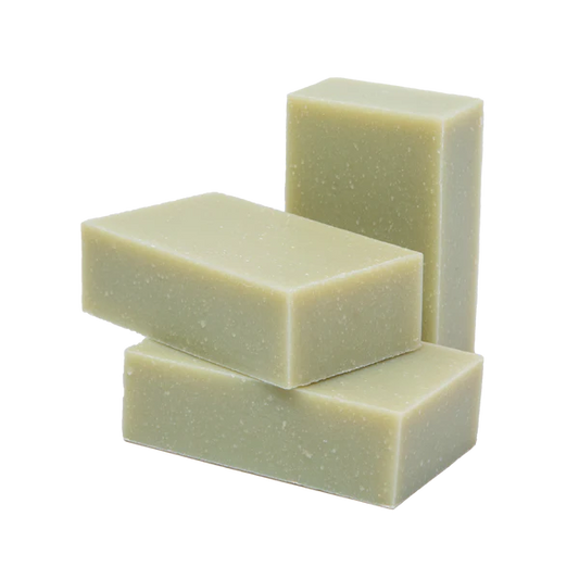 Green Clay and Olive Oil Bar Soap - 4 oz (3 bars)